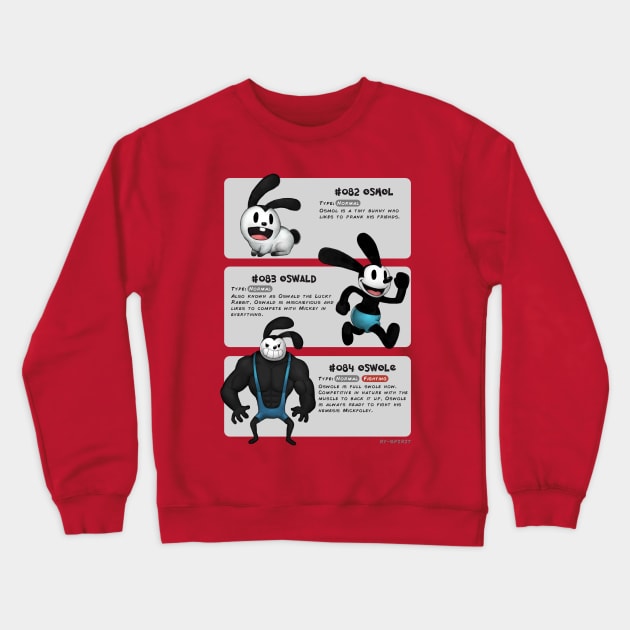 Oswald Evolutions Crewneck Sweatshirt by disneyevolutions